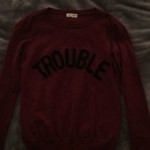 Trouble sweater